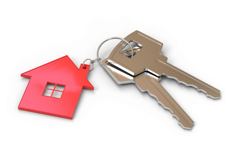 keys with a house keychain