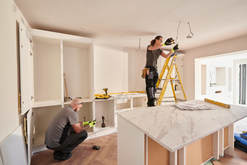 renovating kitchen